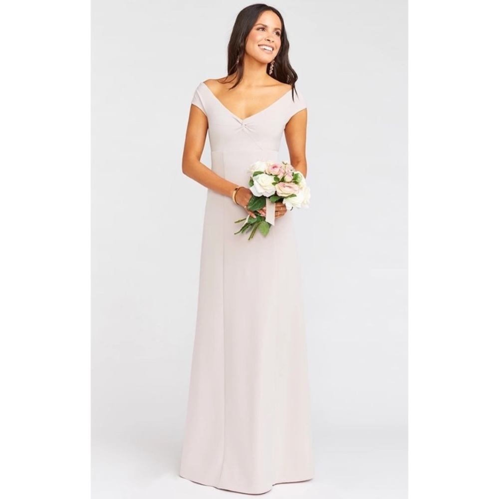 Show Me Your MuMu Zurich Knot Bridesmaid Gown in oyster size small nwt